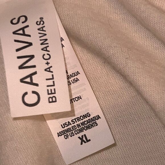 Bella & Canvas You're Drowning Short Sleeve Graphic T-Shirt Cream XL - Picture 3 of 4